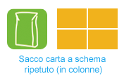 sacco carta incolonnato