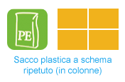 sacco PE incolonnato