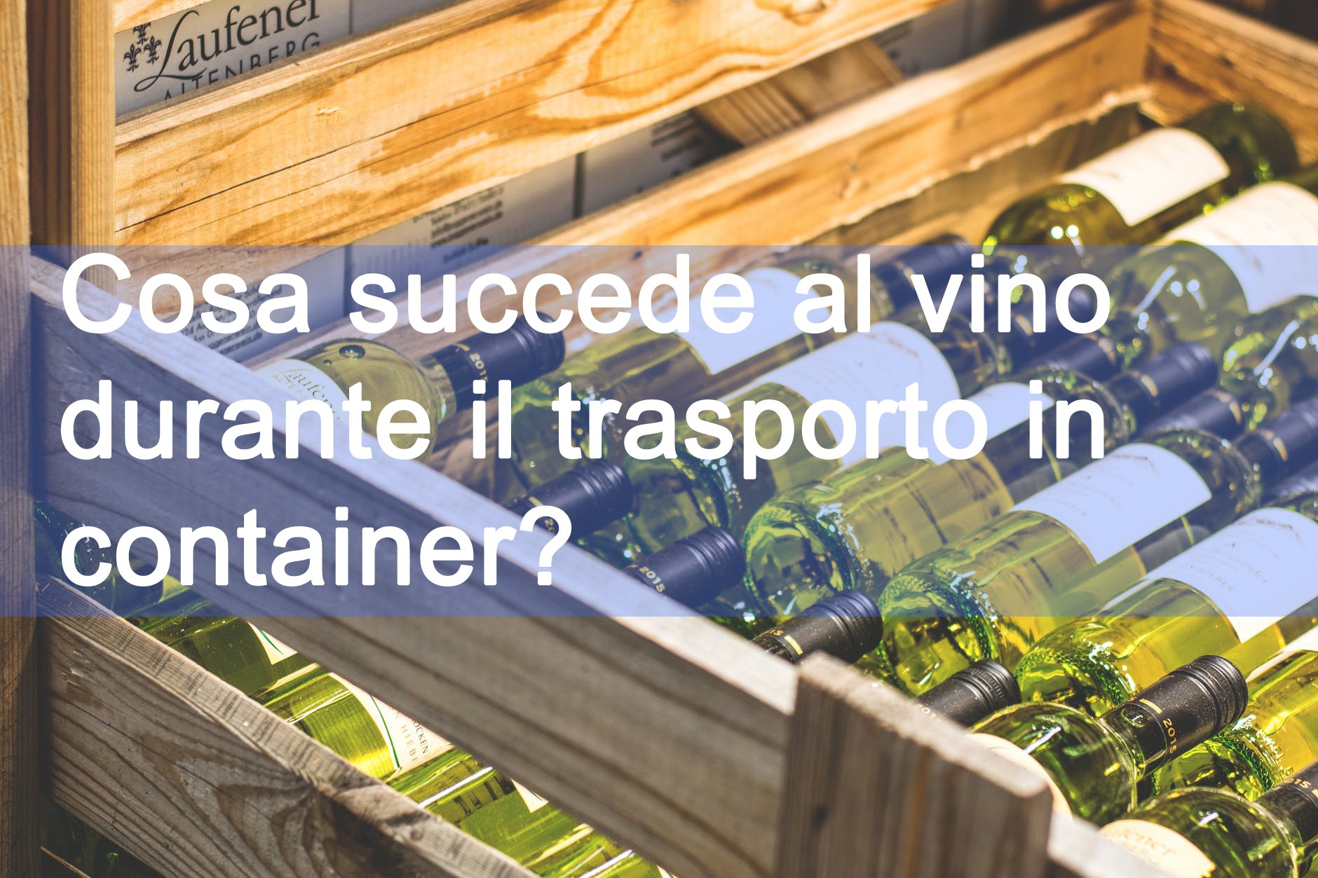 cosa succede al vino durante il trasporto in container