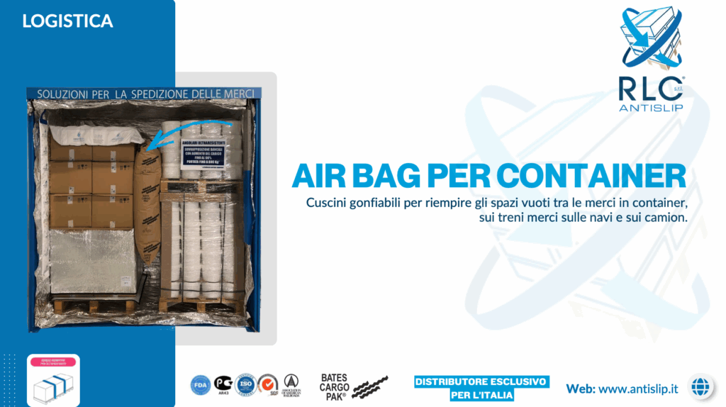 Brochure airbag per container